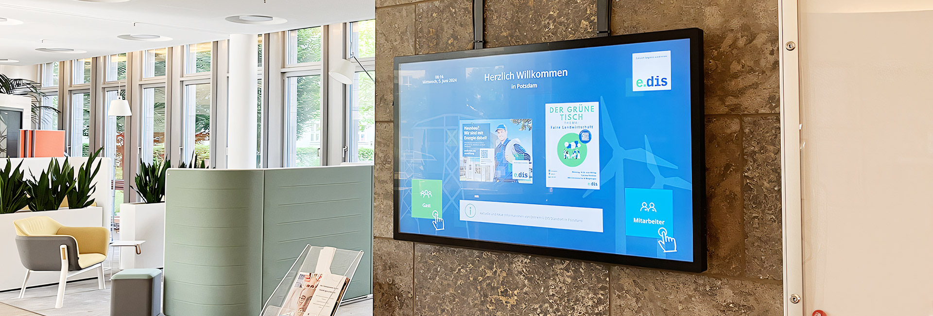 E.DIS Netz GmbH - interactive employee terminals